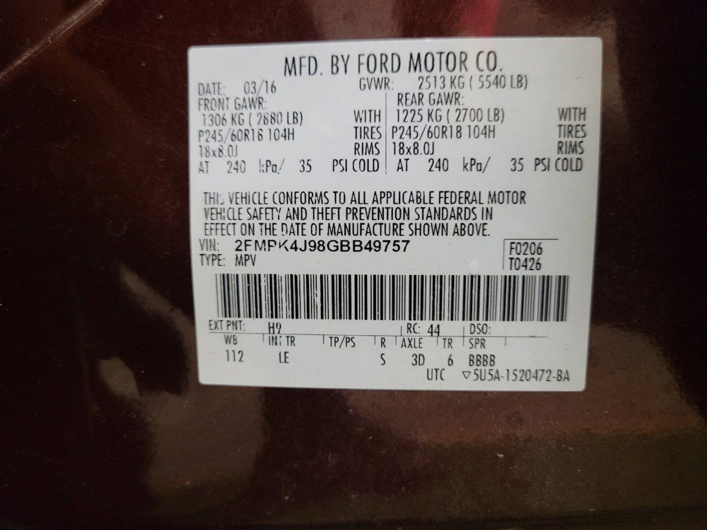 Used 2016 Ford Edge SEL w/ Equipment Group 201A AWD/4WD image 33