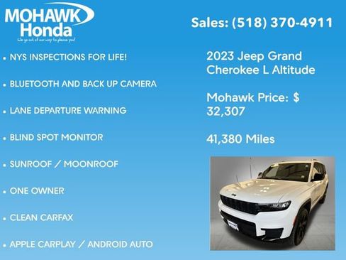 Used 2023 Jeep Grand Cherokee L Laredo AWD/4WD image 7