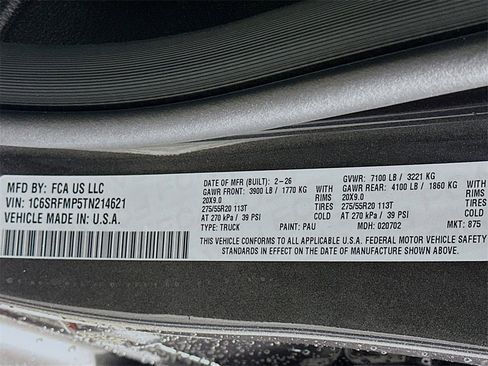 New 2026 RAM 1500 4x4 Crew Cab image 19