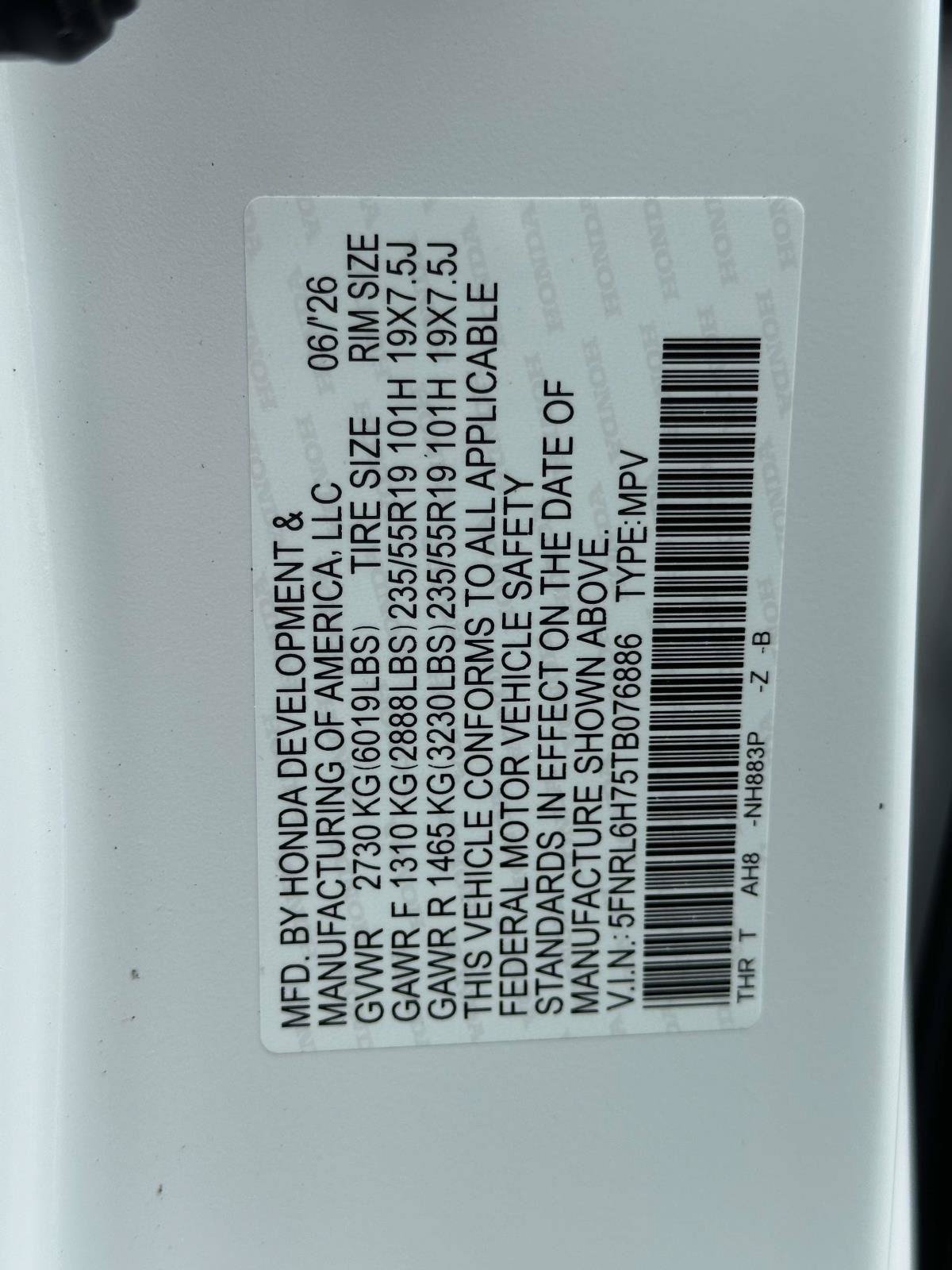 New 2026 Honda Odyssey Sport-L image 33