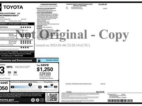 Used 2022 Toyota Corolla XSE w/ Carpet Mat Package (TMS) FWD image 3