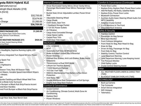 Used 2023 Toyota RAV4 XLE w/ Convenience Package AWD/4WD image 10