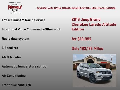 Used 2019 Jeep Grand Cherokee Altitude AWD/4WD image 30