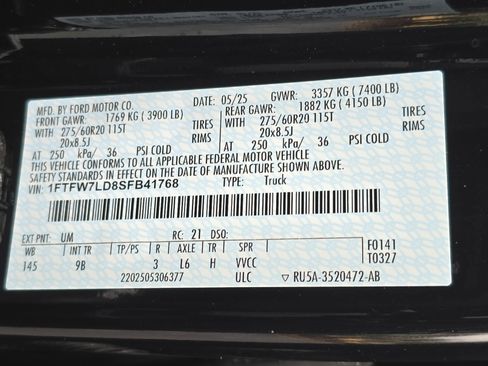 Used 2025 Ford F150 Platinum w/ FX4 Off-Road Package image 34