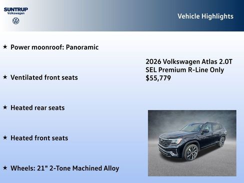New 2026 Volkswagen Atlas SEL Premium R-Line image 7