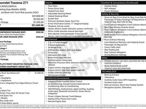 Certified 2025 Chevrolet Traverse Z71 w/ Driver Confidence Package AWD/4WD image 25