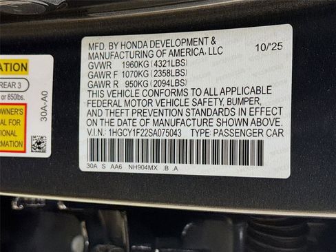 New 2025 Honda Accord LX image 27