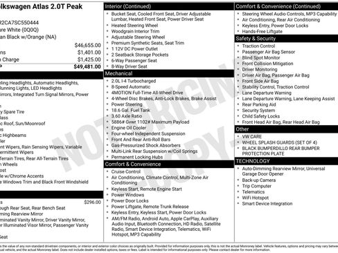 Used 2025 Volkswagen Atlas Peak Edition SE image 3