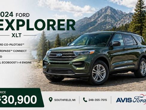 Used 2024 Ford Explorer XLT AWD/4WD image 1