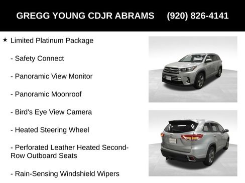 Used 2019 Toyota Highlander Limited Platinum AWD/4WD image 13