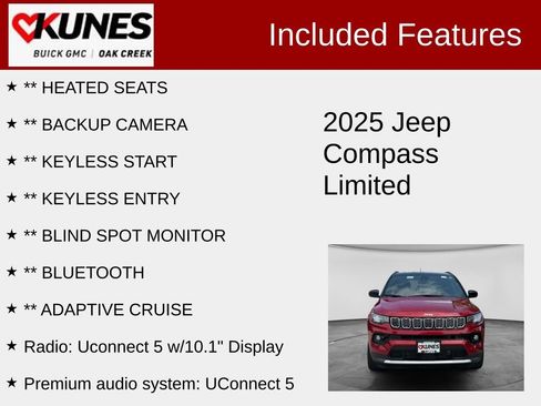 Used 2025 Jeep Compass Limited AWD/4WD image 2