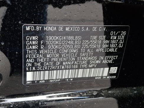 New 2026 Honda HR-V EX-L image 10