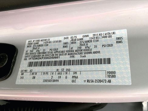 Used 2025 Ford F150 STX w/ Equipment Group 200A RWD image 8
