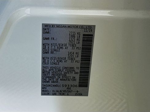 Used 2020 Nissan Pathfinder S image 40