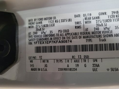 Used 2019 Ford F150 XL w/ Equipment Group 101A Mid AWD/4WD image 33