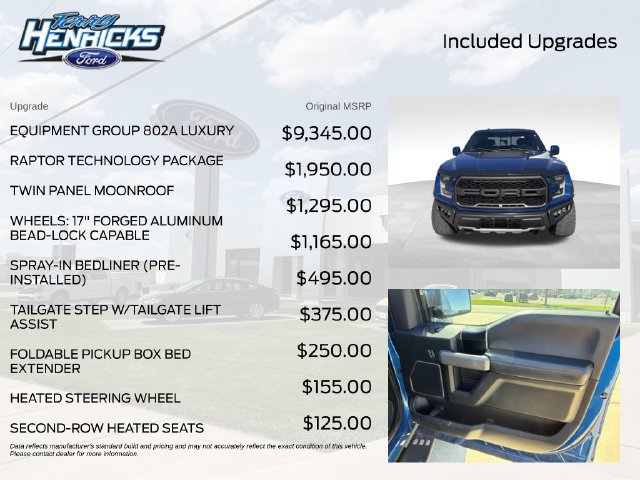 Used 2017 Ford F150 Raptor w/ Equipment Group 802A Luxury AWD/4WD image 8