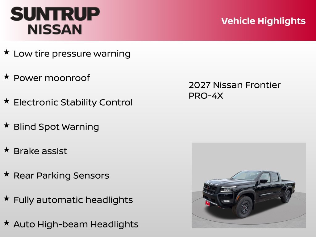 New 2027 Nissan Frontier PRO-4X w/ Pro Premium Package AWD/4WD image 23