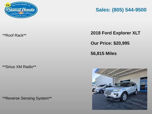 Used 2018 Ford Explorer XLT w/ Equipment Group 201A FWD image 7