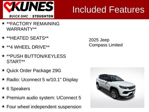 Used 2025 Jeep Compass Limited AWD/4WD image 3