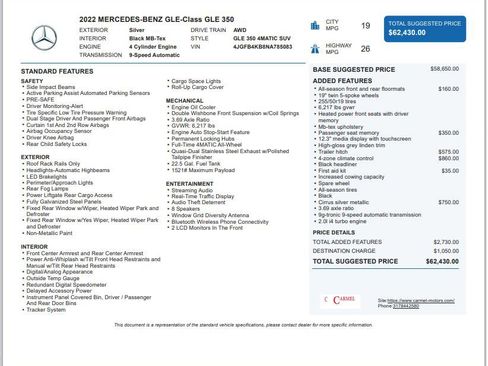 Used 2022 Mercedes-Benz GLE 350 GLE 350 w/ Premium Package image 3