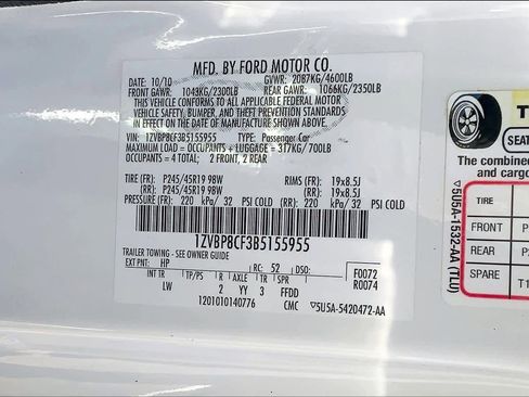 Used 2011 Ford Mustang GT Premium w/ 402A Rapid Spec Order Code image 32