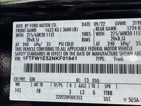 Certified 2022 Ford F150 XLT w/ Equipment Group 302A High AWD/4WD image 37