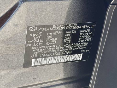 Used 2020 Hyundai Santa Fe SEL w/ Convenience Package FWD image 31