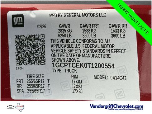 New 2026 Chevrolet Colorado LT w/ LT Convenience Package AWD/4WD image 20