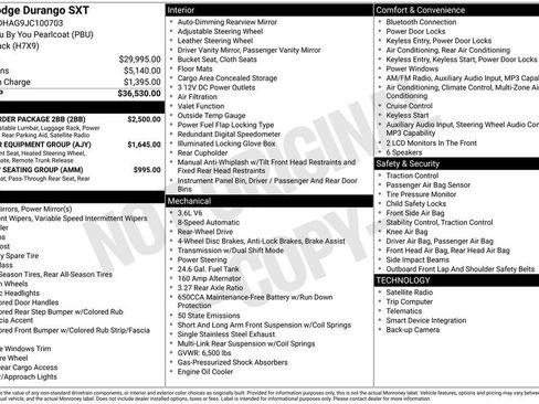 Used 2018 Dodge Durango SXT w/ Quick Order Package 2BB image 31