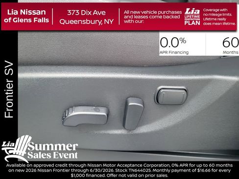 New 2026 Nissan Frontier SV w/ SV Convenience Package AWD/4WD image 16