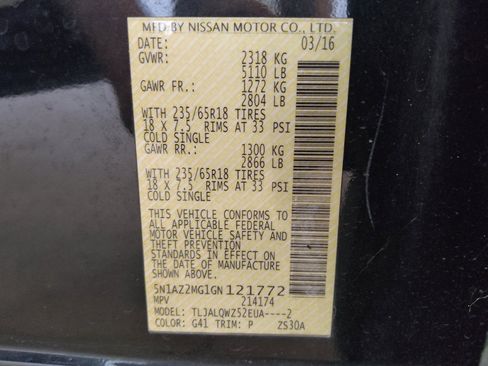 Used 2016 Nissan Murano SV FWD image 33