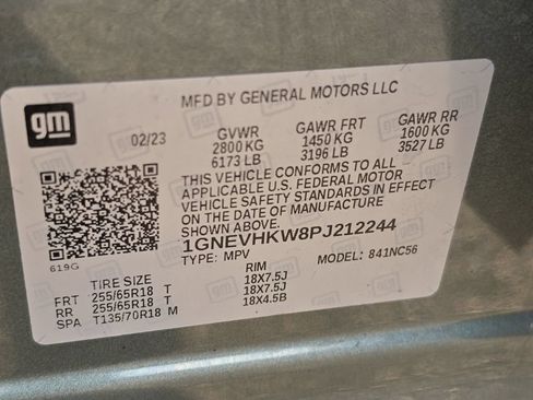 Used 2023 Chevrolet Traverse LT w/ LPO, Floor Liner Package AWD/4WD image 38