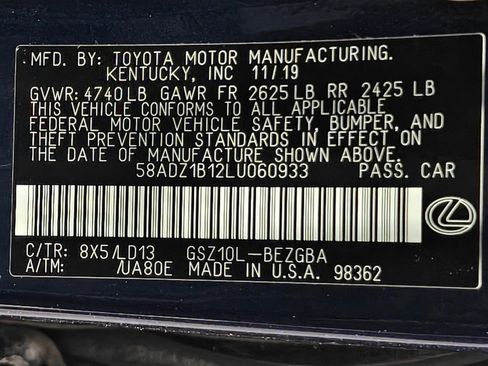 Used 2020 Lexus ES 350 w/ Premium Package FWD image 62