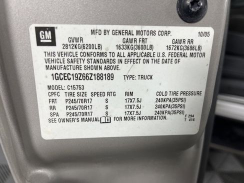 Used 2006 Chevrolet Silverado 1500 LT w/ Light Duty Power Package image 33