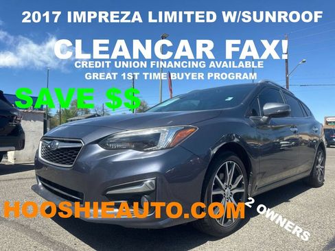 Used 2017 Subaru Impreza 2.0i Limited w/ Moonroof/BSD & Rcta/Eyesight AWD/4WD image 1