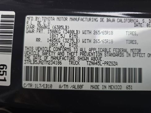 New 2026 Toyota Tacoma Limited image 34