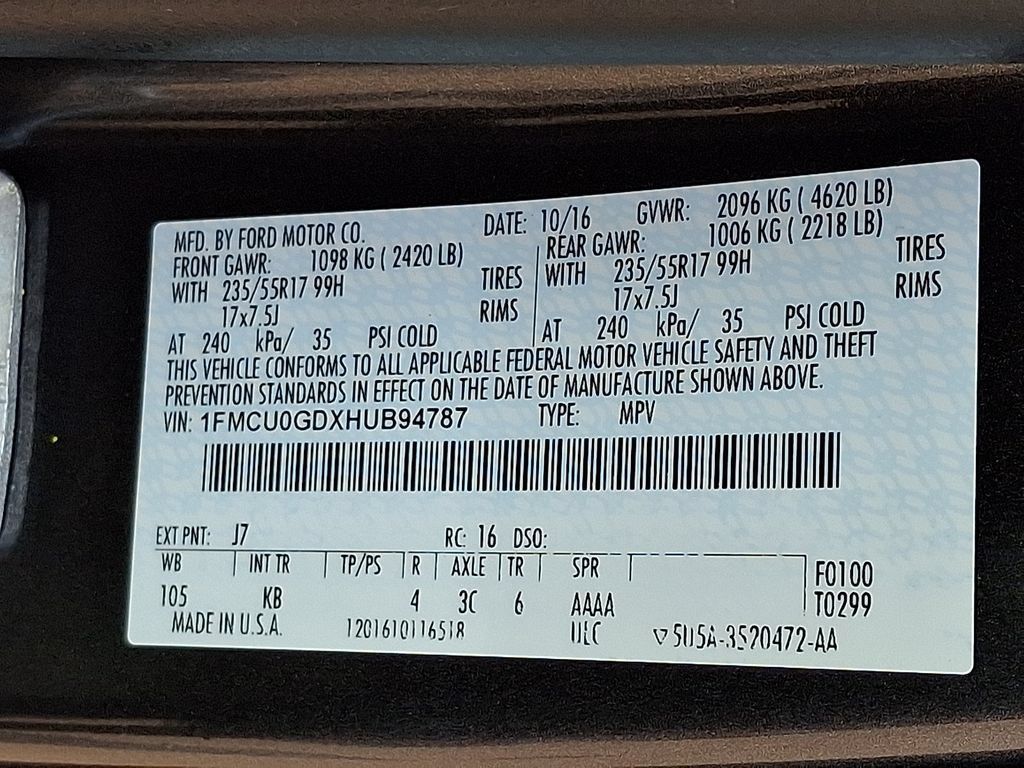 Used 2017 Ford Escape SE w/ SE Cold Weather Package FWD image 26