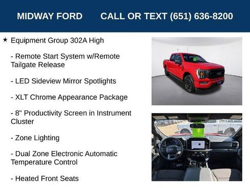 Certified 2023 Ford F150 XLT w/ Equipment Group 302A High AWD/4WD image 13