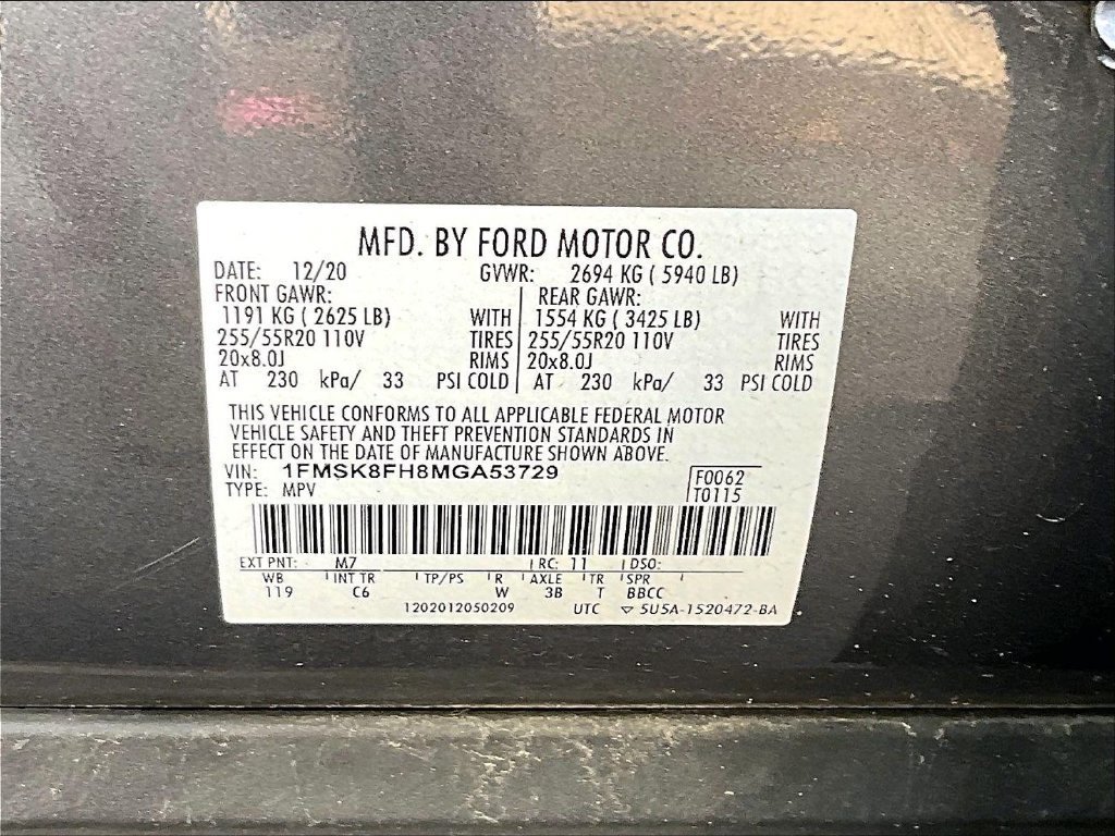 Used 2021 Ford Explorer Limited w/ Equipment Group 301A AWD/4WD image 8