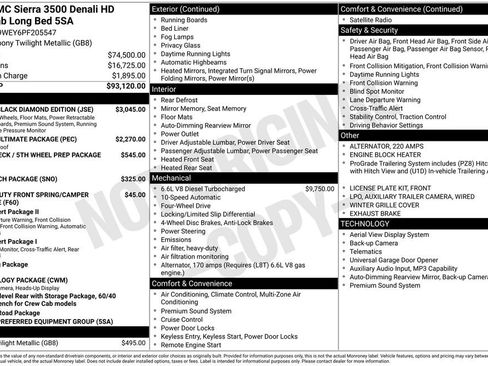 Used 2023 GMC Sierra 3500 Denali w/ Denali Black Diamond Edition AWD/4WD image 10