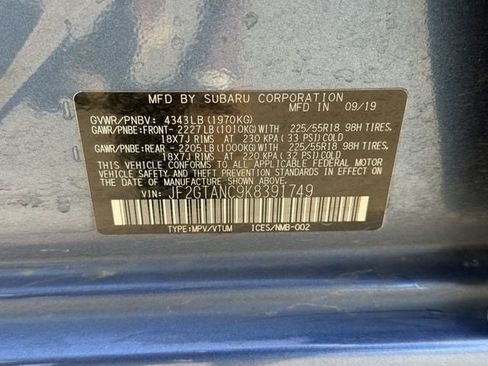 Used 2019 Subaru Crosstrek 2.0i Limited w/ Moonroof Package w/Navigation AWD/4WD image 34