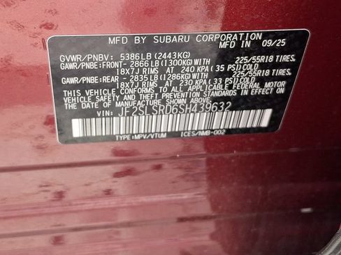 Certified 2025 Subaru Forester Limited AWD/4WD image 58