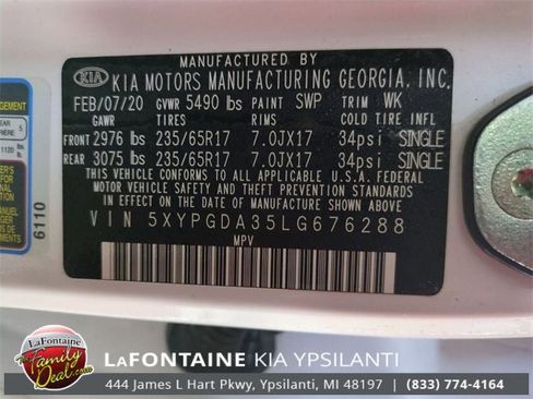 Used 2020 Kia Sorento LX w/ LX I4 Convenience Package image 38