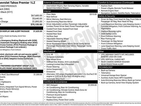 Used 2023 Chevrolet Tahoe Premier RWD image 12