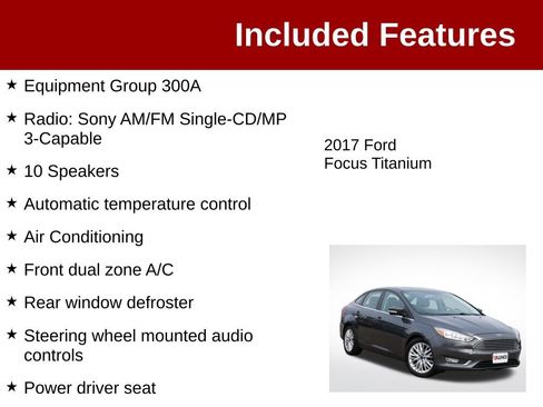 Used 2017 Ford Focus Titanium FWD image 3