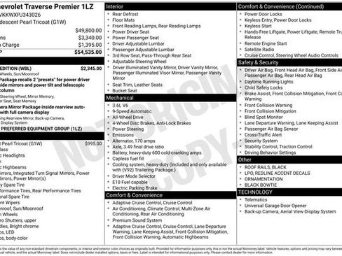 Used 2023 Chevrolet Traverse Premier w/ Redline Edition image 11