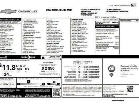 Certified 2023 Chevrolet Traverse RS AWD/4WD image 37