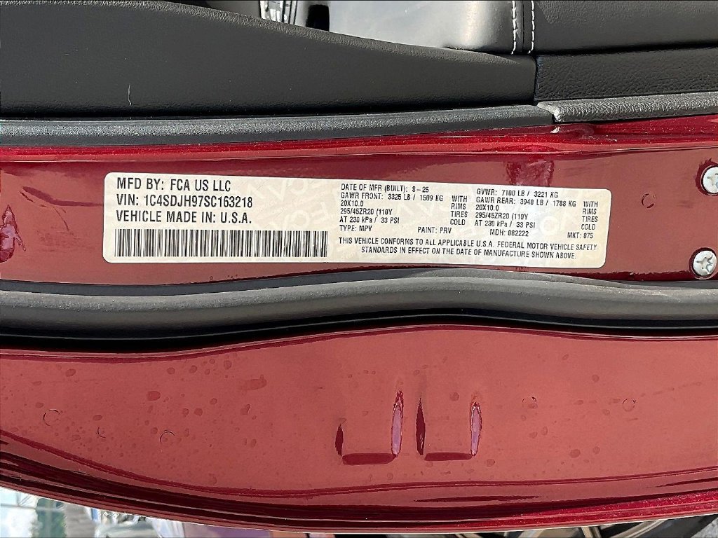 Used 2025 Dodge Durango SRT Hellcat AWD/4WD image 22