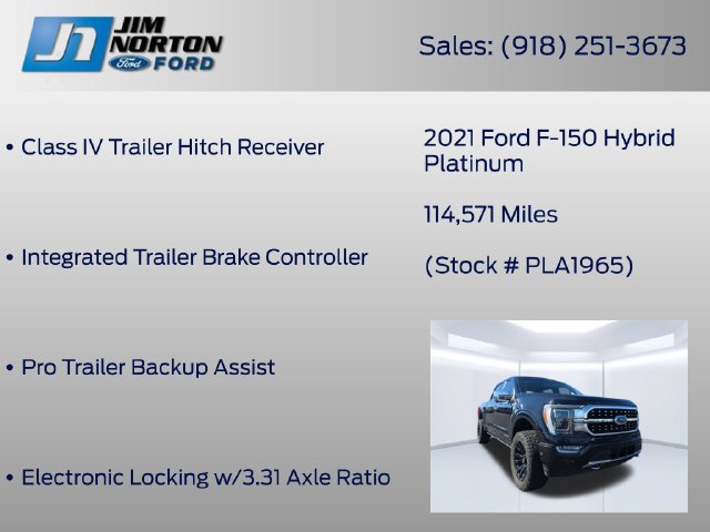 Certified 2021 Ford F150 Platinum w/ Equipment Group 701A High AWD/4WD image 18