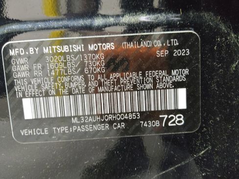 Used 2024 Mitsubishi Mirage ES FWD image 33